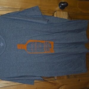 Bullet Bourbon T-shirt Tangerine Gray Tee with Orange Graphic